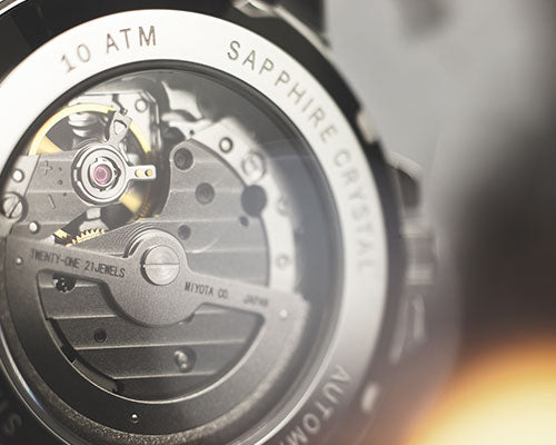 Pompeak Watches Gentlemens collection automatic caseback