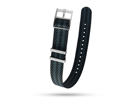 NATO Watch Strap - Black & Grey - 20mm