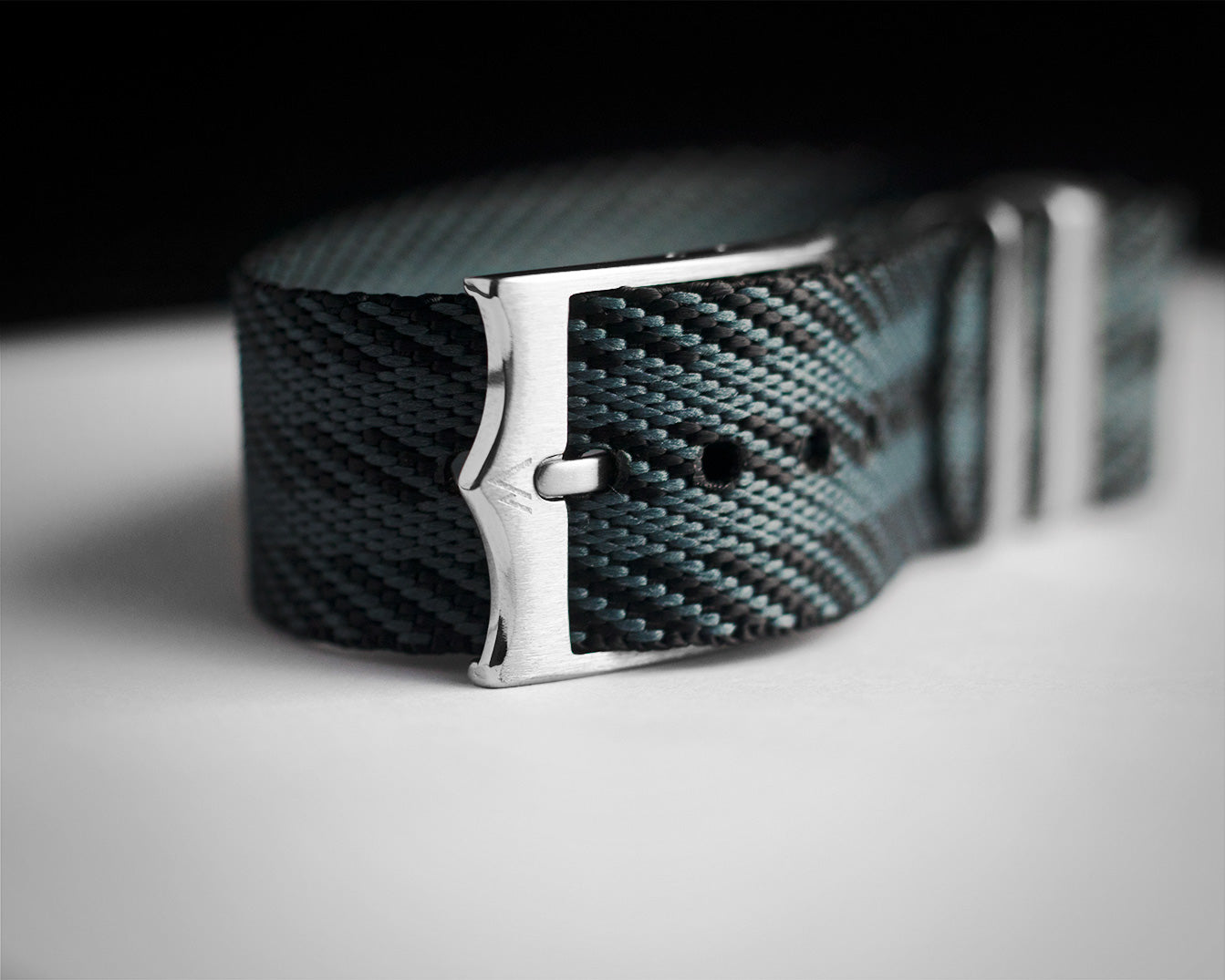 NATO Watch Strap - Black & Grey - 20mm