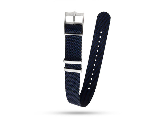 NATO Watch Strap - Black & Navy - 20mm
