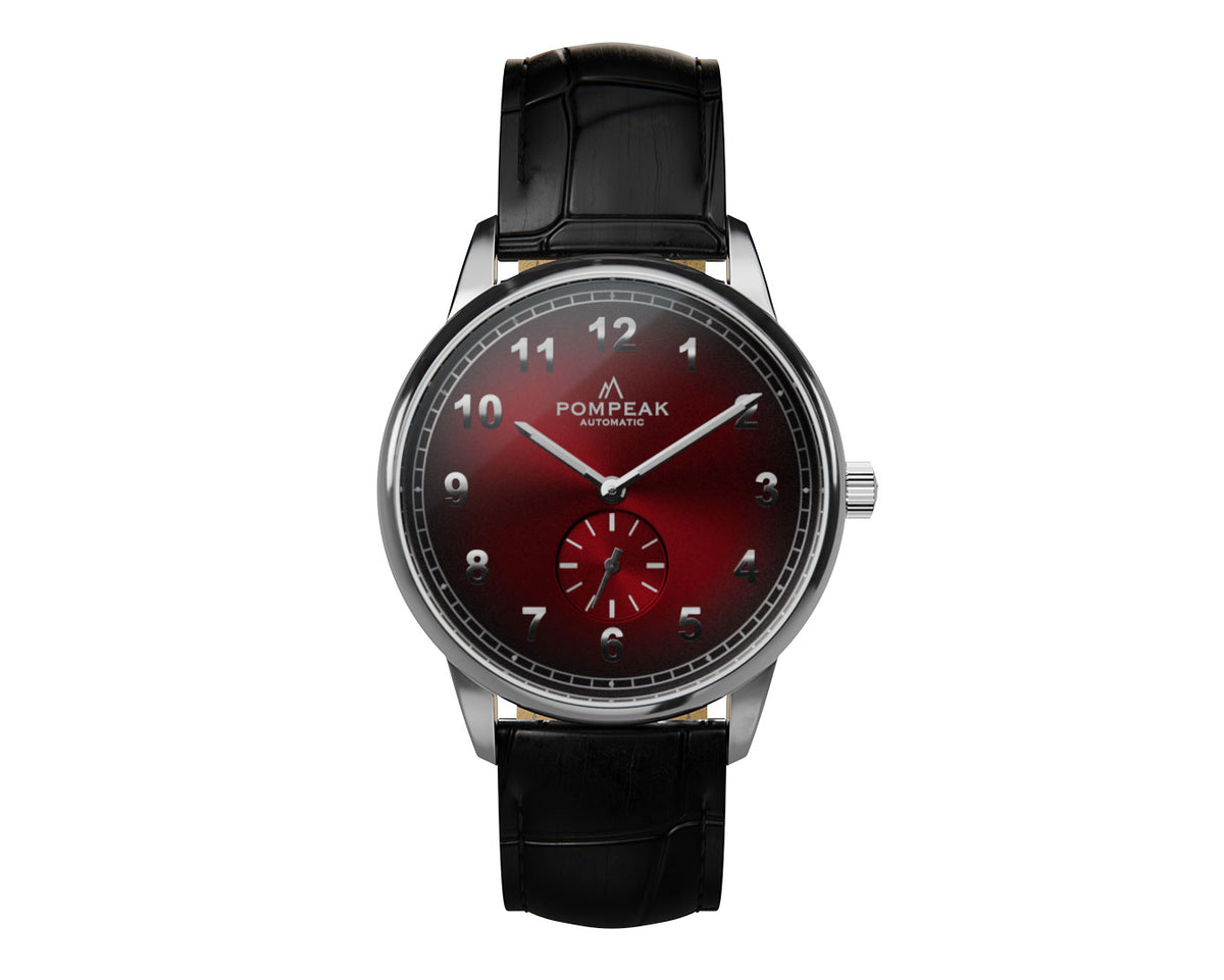Black Mock Croc Leather