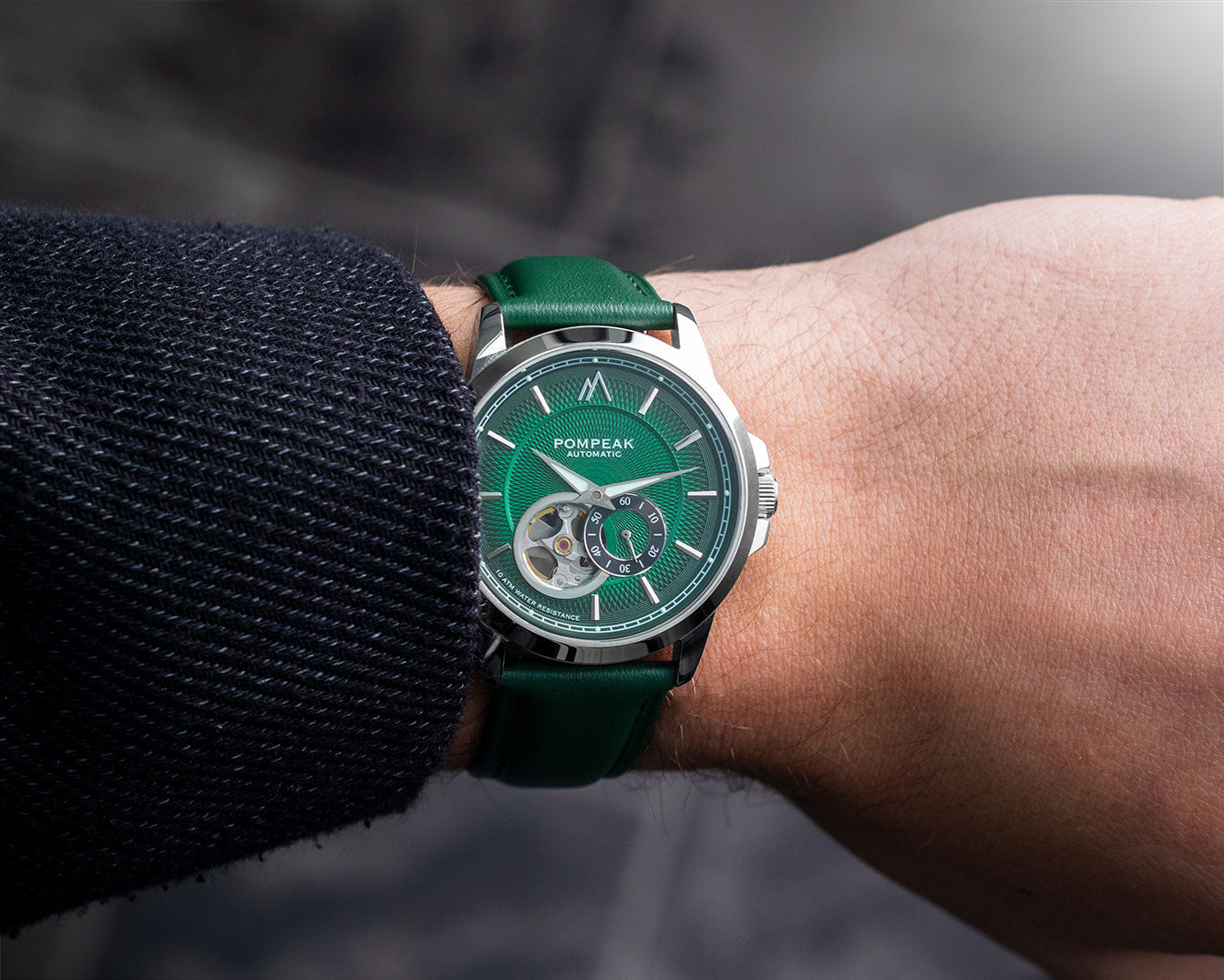 Green Top Grain Leather