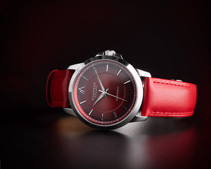 Red Top Grain Leather