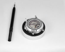 Load image into Gallery viewer, Pompeak automatic watch with exhibition sapphire glass back.
